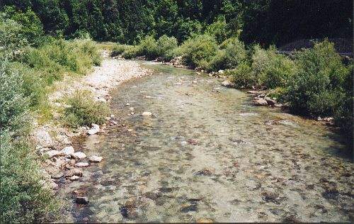 Die Strecke des Fischereivereins Ljubno