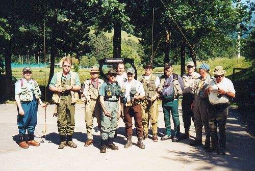 Michael, Ralf, Reiner,Manfred, Sigi,Markus, Rik, Rolf, Andreas, Milan und Seppsind startbereit.