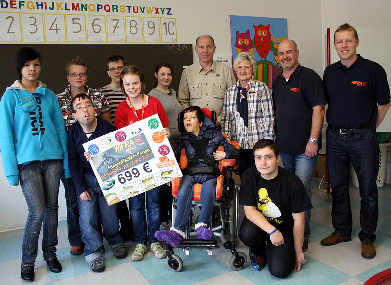 Fliegenfischer-Forum und Wifra Reels Spendenaktion 2013