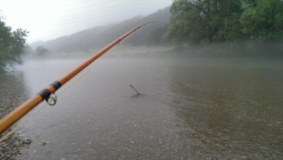 An der Loisach 2013, morgens im Regen ...