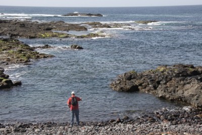 Eine der vielen kleinen Buchten, hier vorzugsweise Wolfsbarsche