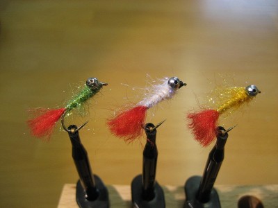 Rheinfliegen, nur die in der Mitte war erfolgreich