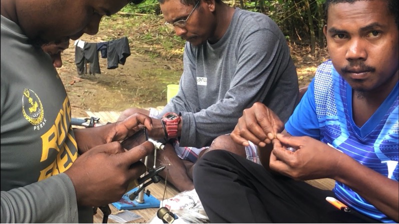 Fliegenbinde-Session